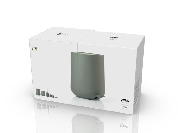 BITZ Zone Denmark Nova Pedal Bin Dia 23 X 29 Cm 5 Liter Olive Green