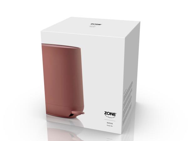 BITZ Zone Denmark Nova Pedal Bin Dia 23 X 29 Cm 5 Liter Peach Red