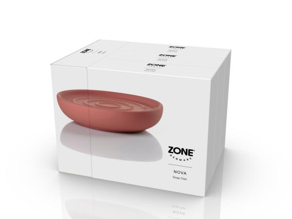 BITZ Zone Denmark Nova Soap Dish Dia 11 X 2 5 Cm Peach Red