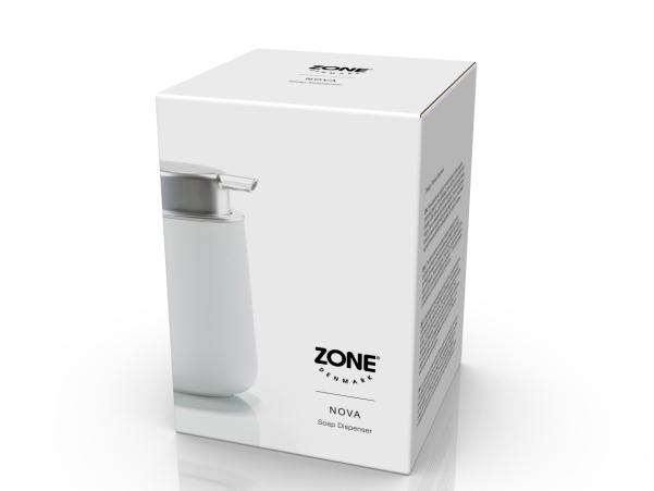 BITZ Zone Denmark Nova Soap Dispenser Dia. 8 X 11 5 Cm 0.25 Liter White