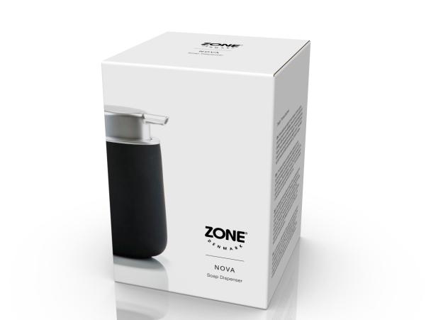 BITZ Zone Denmark Nova Soap Dispenser Dia. 8 X 11 Cm 0.25 Liter Black