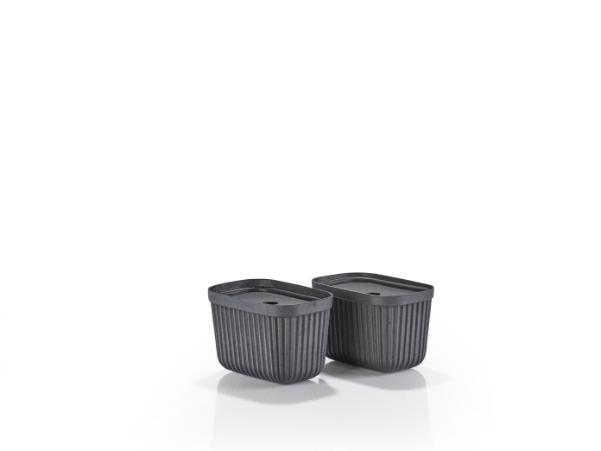 BITZ Zone Denmark Pulp Storage Box 23 X 15 X 15 Cm 2 Pcs Black