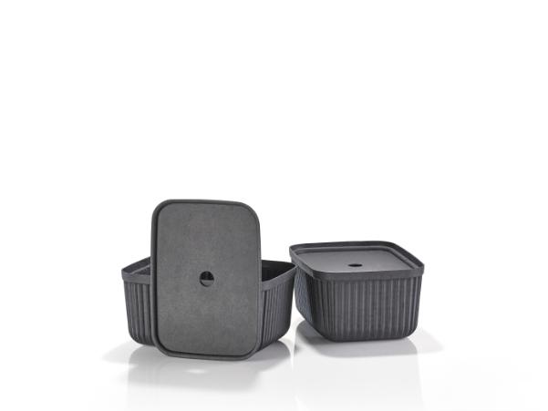 BITZ Zone Denmark Pulp Storage Box 32 X 23 X 15 Cm 2 Pcs Black