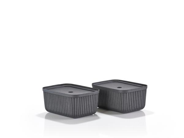 BITZ Zone Denmark Pulp Storage Box 32 X 23 X 15 Cm 2 Pcs Black