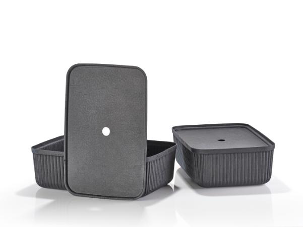 BITZ Zone Denmark Pulp Storage Box 48 X 32 X 15 Cm 2 Pcs Black