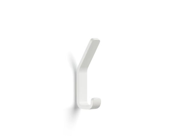 BITZ Zone Denmark Rim Double Hook 4 x 2 x 11.5 cm White