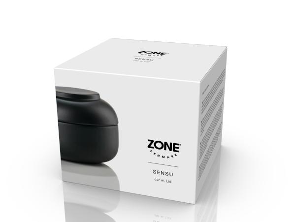 BITZ Zone Denmark Sensu Jar With Lid Dia 10 X 7 5 Cm Black