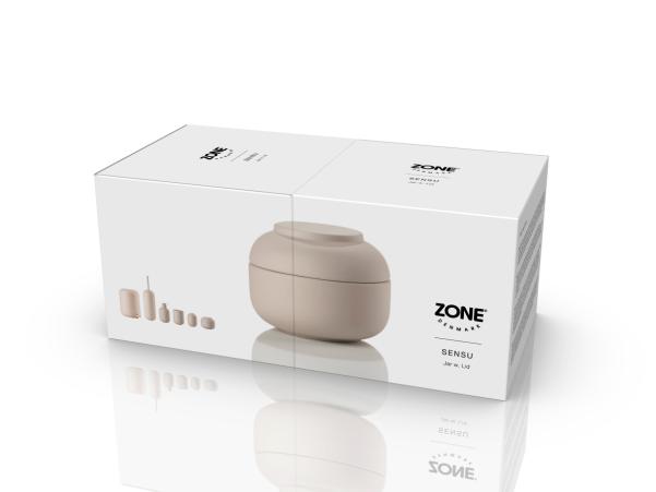 BITZ Zone Denmark Sensu Jar With Lid Dia 10 X 7 5 Cm Sand