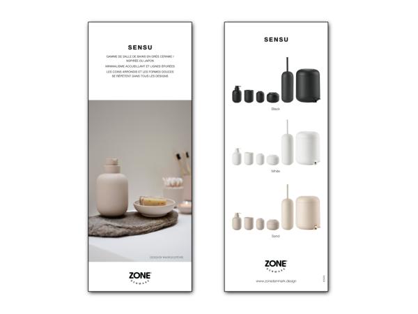BITZ Zone Denmark Sensu Product Sign Retail FR 8 5 x 22 cm
