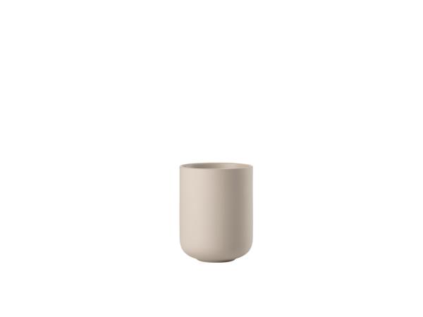 BITZ Zone Denmark Sensu Toothbrush Mug Dia 7 4 x 9 5 cm Sand