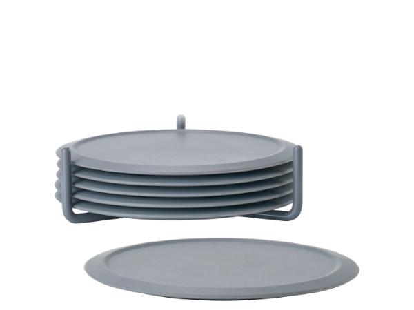 BITZ Zone Denmark Singles Coasters Dia. 10 x 3.1 cm 6 pcs Cool Grey
