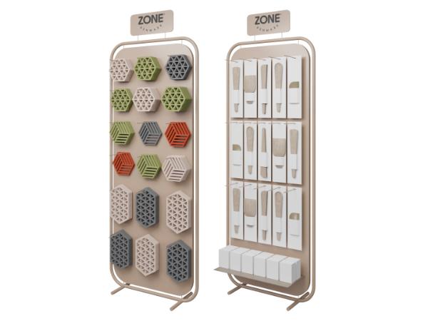 BITZ Zone Denmark Singles Floor display for 18/36 sticks 60 x 25 x 150 cm