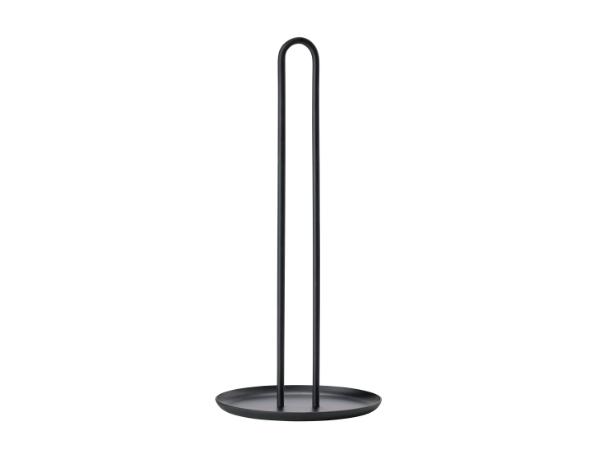 BITZ Zone Denmark Singles Kitchen Roll Holder Dia. 14.5 x 32 cm Black