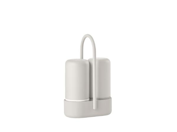 BITZ Zone Denmark Singles Salt/pepper set 6.5 x 3.3 x 8.9 cm Warm grey