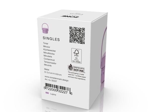 BITZ Zone Denmark Singles Timer Dia 5.4 X 8.9 Cm Lupine