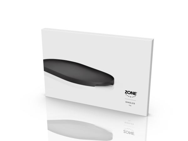 BITZ Zone Denmark Singles Tray 35 X 23 X 1.8 Cm Black