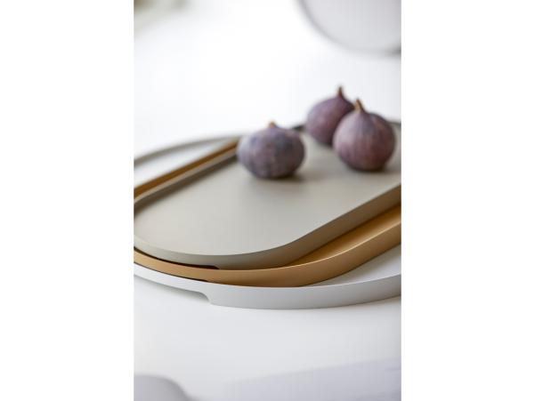 BITZ Zone Denmark Singles Tray Dia. 35 X 1.8 Cm Warm Grey