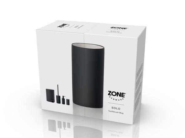 BITZ Zone Denmark Solo Toothbrush Mug Dia. 6 X 12 2 Cm Black