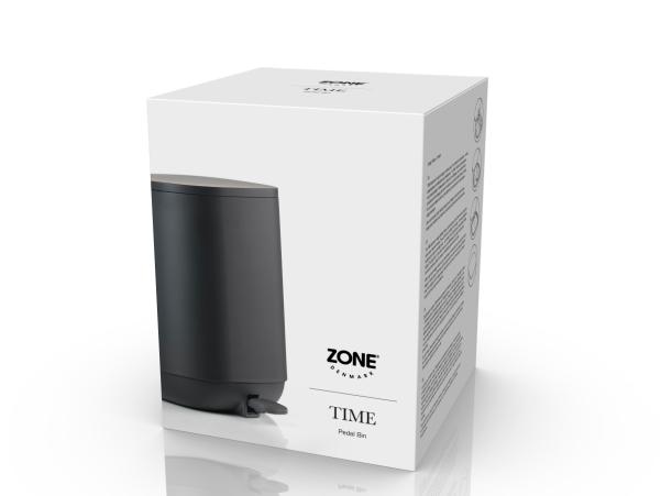 BITZ Zone Denmark Time Pedal Bin 20.8 X 27.5 Cm 3 Liter Black