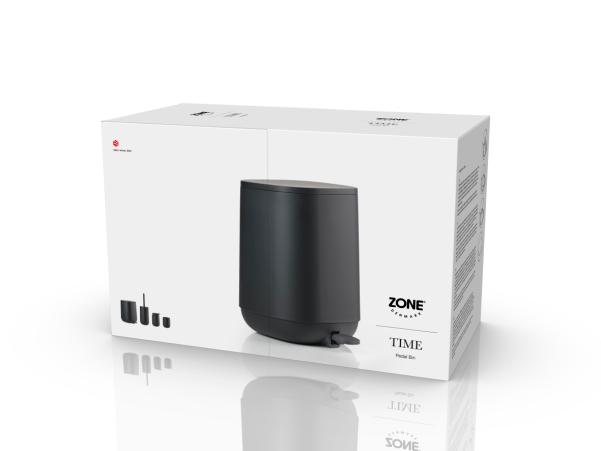 BITZ Zone Denmark Time Pedal Bin 20.8 X 27.5 Cm 3 Liter Black