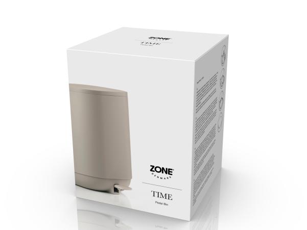 BITZ Zone Denmark Time Pedal Bin 20.8 X 27.5 Cm 3 Liter Concrete