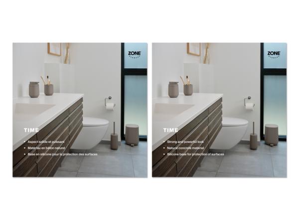 BITZ Zone Denmark Time Podium sign FR/EN 29 7 x 29 7 cm