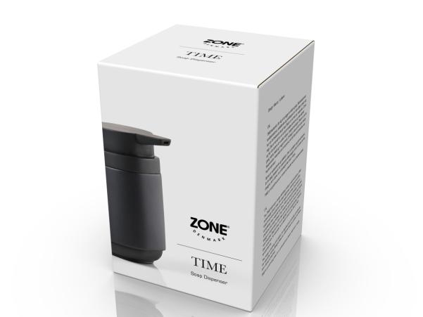 BITZ Zone Denmark Time Soap Dispenser 8 X 8 X 13 Cm 0.22 Liter Black