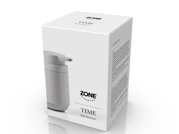 BITZ Zone Denmark Time Soap Dispenser 8 X 8 X 13 Cm 0.22 Liter Soft Grey