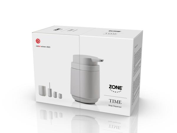 BITZ Zone Denmark Time Soap Dispenser 8 X 8 X 13 Cm 0.22 Liter Soft Grey