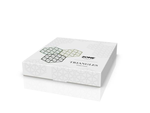 BITZ Zone Denmark Triangles Trivet 16 X 14 X 0.9 Cm 3 Pcs Rosemary/Matcha/Olive Taupe