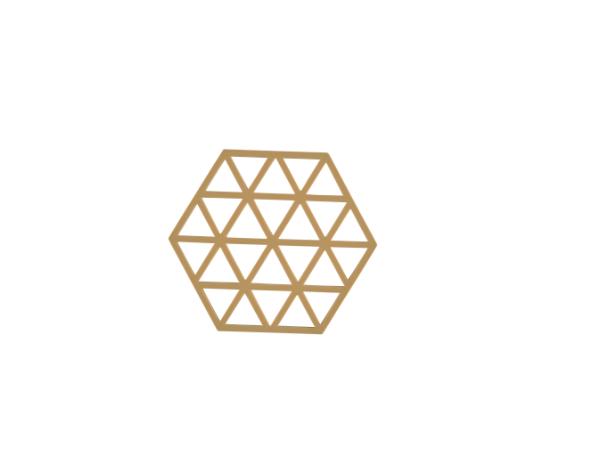 BITZ Zone Denmark Triangles Trivet 16 x 14 x 0.9 cm Khaki