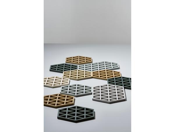 BITZ Zone Denmark Triangles Trivet 16 X 14 X 0.9 Cm Sky