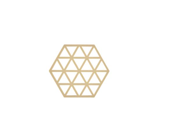 BITZ Zone Denmark Triangles Trivet 16 x 14 x 0.9 cm Warm Sand