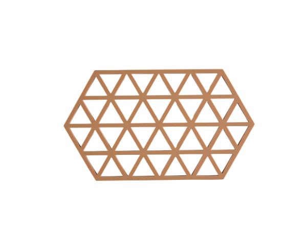 BITZ Zone Denmark Triangles Trivet 24 x 14 x 0.9 cm Light Terracotta