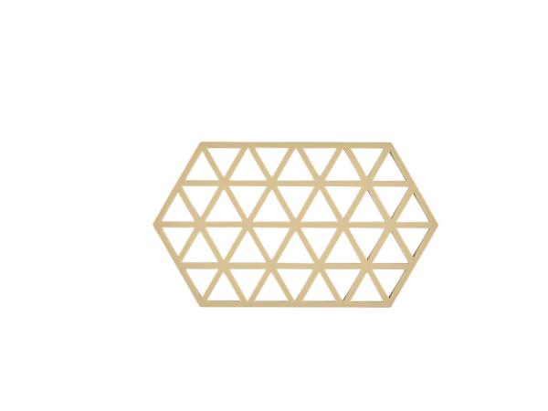 BITZ Zone Denmark Triangles Trivet 24 x 14 x 0.9 cm Warm Sand
