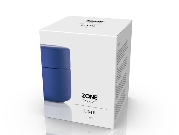 BITZ Zone Denmark Ume Jar With Lid Dia 8 3 X 10 3 Cm Indigo Blue
