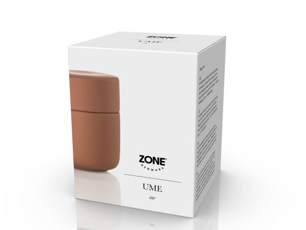 BITZ Zone Denmark Ume Jar With Lid Dia 8 3 X 10 3 Cm Terracotta