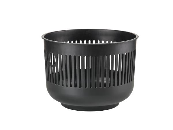 BITZ Zone Denmark Ume Laundry Basket Dia 40 x 29 2 cm Black