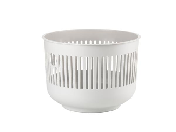 BITZ Zone Denmark Ume Laundry Basket Dia 40 x 29 2 cm Soft Grey