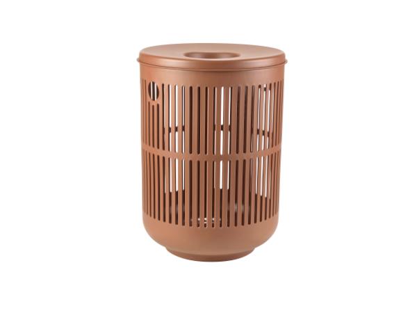 BITZ Zone Denmark Ume Laundry Basket Dia 40 x 54 cm 60 liter Terracotta