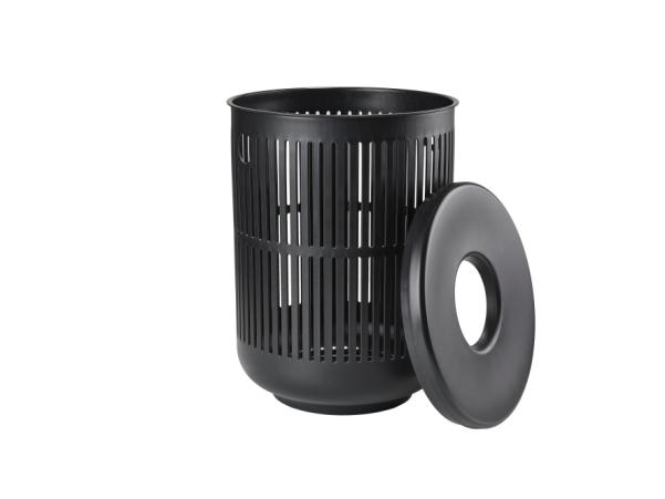 BITZ Zone Denmark Ume Laundry Basket Dia 40 X 54 Cm Black