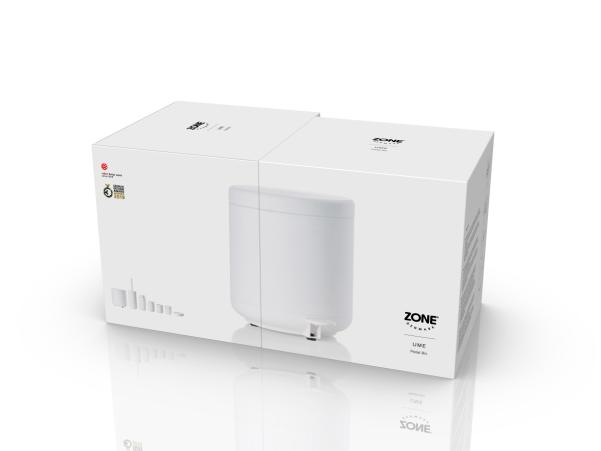 BITZ Zone Denmark Ume Pedal Bin Dia. 19 5 X 22 Cm White