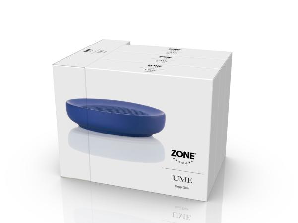 BITZ Zone Denmark Ume Soap Dish Dia 12 X 3 Cm Indigo Blue