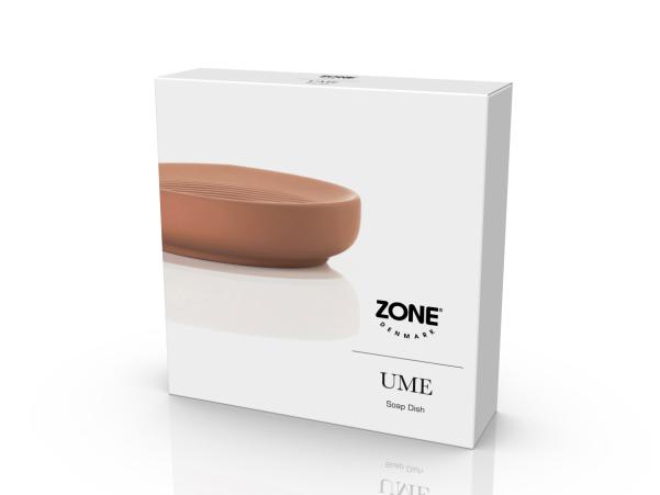 BITZ Zone Denmark Ume Soap Dish Dia 12 X 3 Cm Terracotta