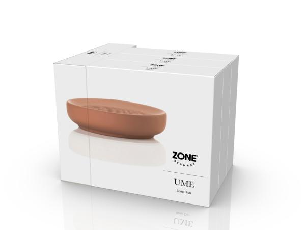 BITZ Zone Denmark Ume Soap Dish Dia 12 X 3 Cm Terracotta
