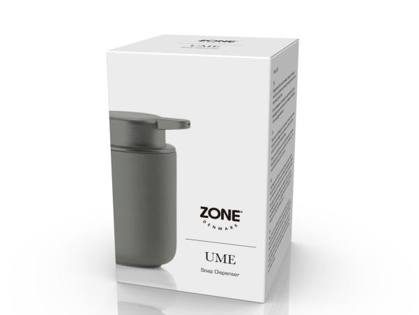 BITZ Zone Denmark Ume Soap Dispenser Dia 8 3 X 12 8 Cm 0 25 Liter Taupe
