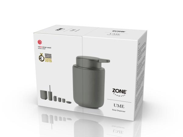 BITZ Zone Denmark Ume Soap Dispenser Dia 8 3 X 12 8 Cm 0 25 Liter Taupe