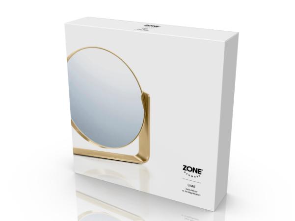 BITZ Zone Denmark Ume Table Mirror 19 X 4 X 19 5 Cm Brass
