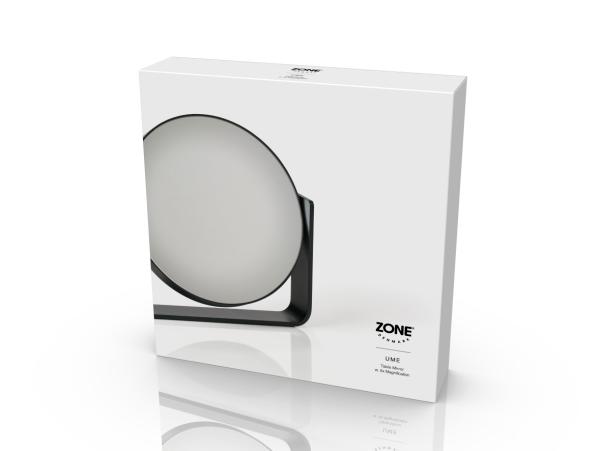 BITZ Zone Denmark Ume Table Mirror Dia 19 X 19 5 Cm Black