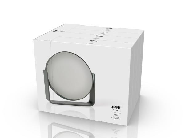 BITZ Zone Denmark Ume Table Mirror Dia 19 X 19 5 Cm Grey